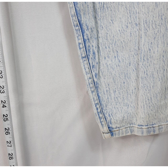 Vtg 90s Y2K Acid Wash Side Laced Jean Size 13 Daily Jeans High Rise Blue Skinny - Picture 16 of 16